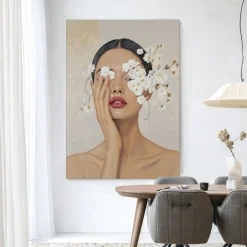 Urban Cotton Wandkleden|Wandkleed Clarince in maat en frame naar keuze