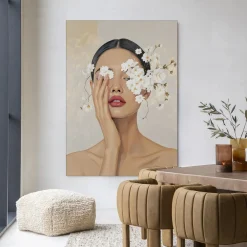 Urban Cotton Wandkleden|Wandkleed Clarince in maat en frame naar keuze