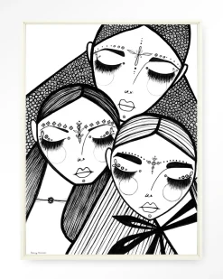 Urban Cotton Wandkleden|Wandkleed Close in maat en frame naar keuze