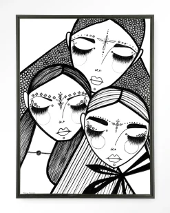 Urban Cotton Wandkleden|Wandkleed Close in maat en frame naar keuze