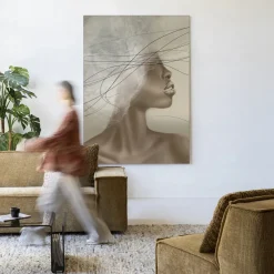 Urban Cotton Wandkleden|Wandkleed Cloudy Thoughts in maat en frame naar keuze