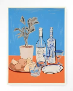 Urban Cotton Wandkleden|Wandkleed Cocktail Table in maat en frame naar keuze