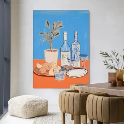 Urban Cotton Wandkleden|Wandkleed Cocktail Table in maat en frame naar keuze