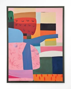 Urban Cotton Wandkleden|Wandkleed Colour Stacking in maat en frame naar keuze