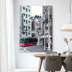 Urban Cotton Wandkleden|Wandkleed Complementary Bus in maat en frame naar keuze