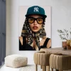 Urban Cotton Wandkleden|Wandkleed Cool Girl in maat en frame naar keuze