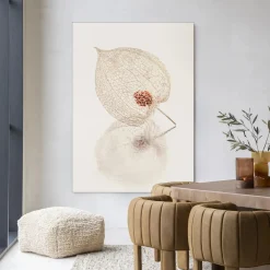 Urban Cotton Wandkleden|Wandkleed De Reflectie Van Vergankelijkheid In Lichte Tinten in maat en frame naar keuze