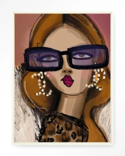 Urban Cotton Wandkleden|Wandkleed Diva in maat en frame naar keuze