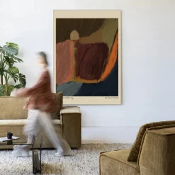 Urban Cotton Wandkleden|Wandkleed Dreamy Farmfield By Night in maat en frame naar keuze