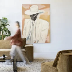 Urban Cotton Wandkleden|Wandkleed Dusty Don in maat en frame naar keuze