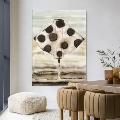 Urban Cotton Wandkleden|Wandkleed Eagle Ray in maat en frame naar keuze