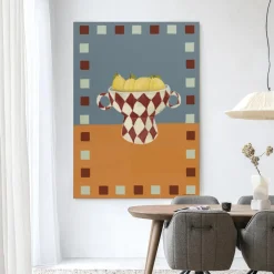 Urban Cotton Wandkleden|Wandkleed Eclectic Series 4 in maat en frame naar keuze