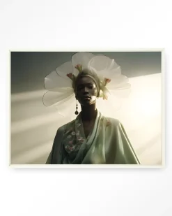 Urban Cotton Wandkleden|Wandkleed Editorial Crown in maat en frame naar keuze