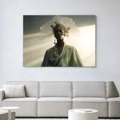 Urban Cotton Wandkleden|Wandkleed Editorial Crown in maat en frame naar keuze