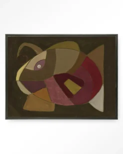 Urban Cotton Wandkleden|Wandkleed El Pez in maat en frame naar keuze