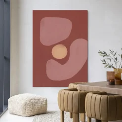 Urban Cotton Wandkleden|Wandkleed Elementa Morado 2 in maat en frame naar keuze