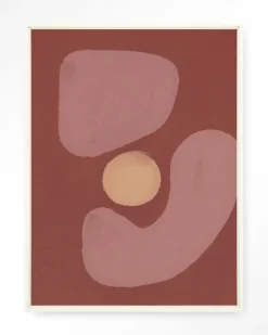 Urban Cotton Wandkleden|Wandkleed Elementa Morado 2 in maat en frame naar keuze