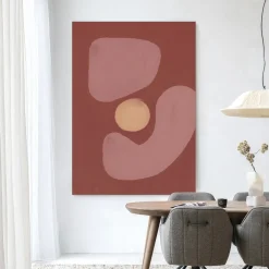 Urban Cotton Wandkleden|Wandkleed Elementa Morado 2 in maat en frame naar keuze