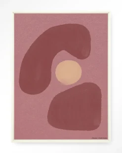 Urban Cotton Wandkleden|Wandkleed Elementa Morado 1 in maat en frame naar keuze