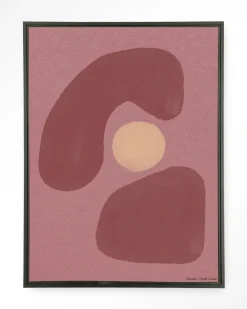 Urban Cotton Wandkleden|Wandkleed Elementa Morado 1 in maat en frame naar keuze