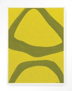 Urban Cotton Wandkleden|Wandkleed Elementa Verde 2 in maat en frame naar keuze