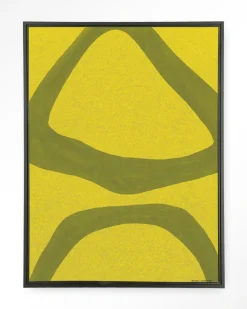 Urban Cotton Wandkleden|Wandkleed Elementa Verde 2 in maat en frame naar keuze