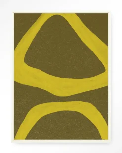 Urban Cotton Wandkleden|Wandkleed Elementa Verde 1 in maat en frame naar keuze