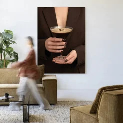 Urban Cotton Wandkleden|Wandkleed Espresso Martini in maat en frame naar keuze