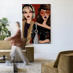 Urban Cotton Wandkleden|Wandkleed Fall Friends in maat en frame naar keuze