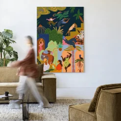 Urban Cotton Wandkleden|Wandkleed Fiesta in maat en frame naar keuze