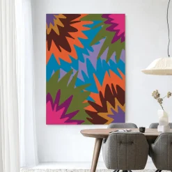 Urban Cotton Wandkleden|Wandkleed Fireworks in maat en frame naar keuze