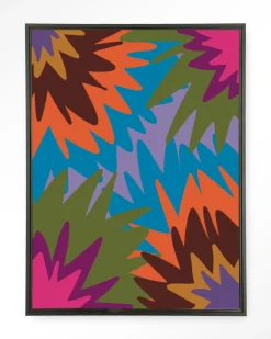 Urban Cotton Wandkleden|Wandkleed Fireworks in maat en frame naar keuze