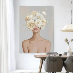 Urban Cotton Wandkleden|Wandkleed Florine in maat en frame naar keuze