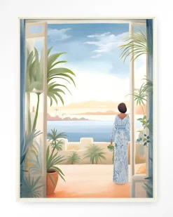 Urban Cotton Wandkleden|Wandkleed Florine in maat en frame naar keuze