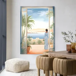 Urban Cotton Wandkleden|Wandkleed Florine in maat en frame naar keuze