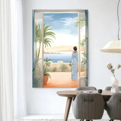 Urban Cotton Wandkleden|Wandkleed Florine in maat en frame naar keuze