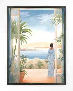 Urban Cotton Wandkleden|Wandkleed Florine in maat en frame naar keuze