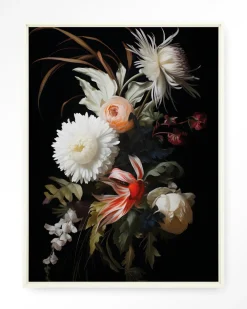 Urban Cotton Wandkleden|Wandkleed Flower Selection in maat en frame naar keuze