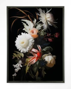 Urban Cotton Wandkleden|Wandkleed Flower Selection in maat en frame naar keuze