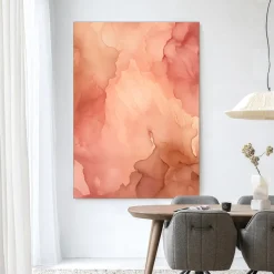 Urban Cotton Wandkleden|Wandkleed Flowing Pink in maat en frame naar keuze