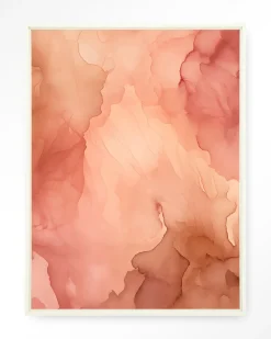 Urban Cotton Wandkleden|Wandkleed Flowing Pink in maat en frame naar keuze