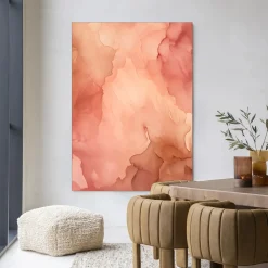 Urban Cotton Wandkleden|Wandkleed Flowing Pink in maat en frame naar keuze