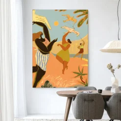 Urban Cotton Wandkleden|Wandkleed Fly High in maat en frame naar keuze