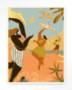 Urban Cotton Wandkleden|Wandkleed Fly High in maat en frame naar keuze