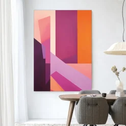 Urban Cotton Wandkleden|Wandkleed Folded Lines in maat en frame naar keuze