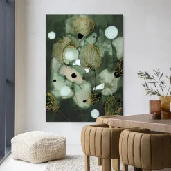 Urban Cotton Wandkleden|Wandkleed Forest Flower in maat en frame naar keuze