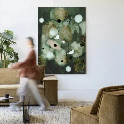 Urban Cotton Wandkleden|Wandkleed Forest Flower in maat en frame naar keuze