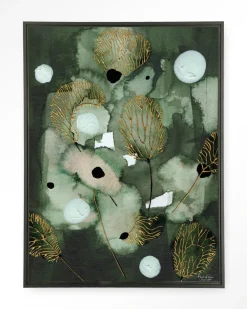 Urban Cotton Wandkleden|Wandkleed Forest Flower in maat en frame naar keuze