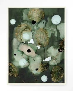 Urban Cotton Wandkleden|Wandkleed Forest Flower in maat en frame naar keuze