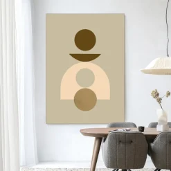 Urban Cotton Wandkleden|Wandkleed Forma 4 Beige in maat en frame naar keuze